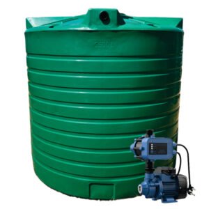 5000l Water tank and 0.37kw Peripheral Econo Booster pump Combo