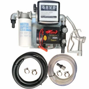 70lt – 12v Diesel pump kit with water absorbent filter – Fully assembled on wall-mount plate for sale in South Africa - SME Warehousing Solutions