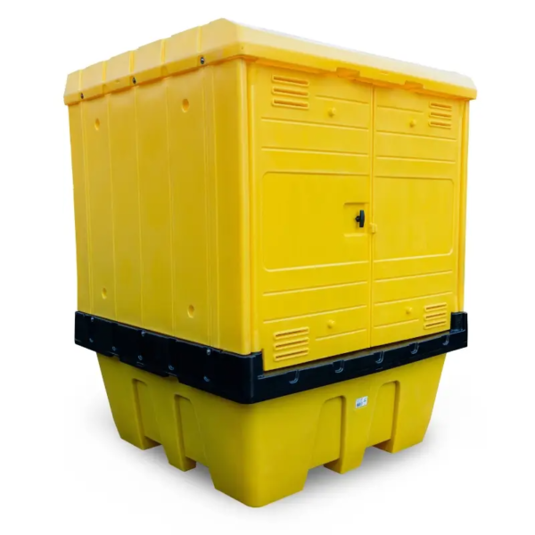 Single Lockable Hardcovered Spill Containment Pallet for Hazardous Liquids for sale in South Africa – SME Warehousing Solution