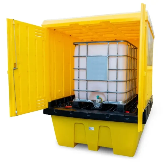 Single Lockable Hardcovered Spill Containment Pallet for Hazardous Liquids for sale in South Africa – SME Warehousing Solution