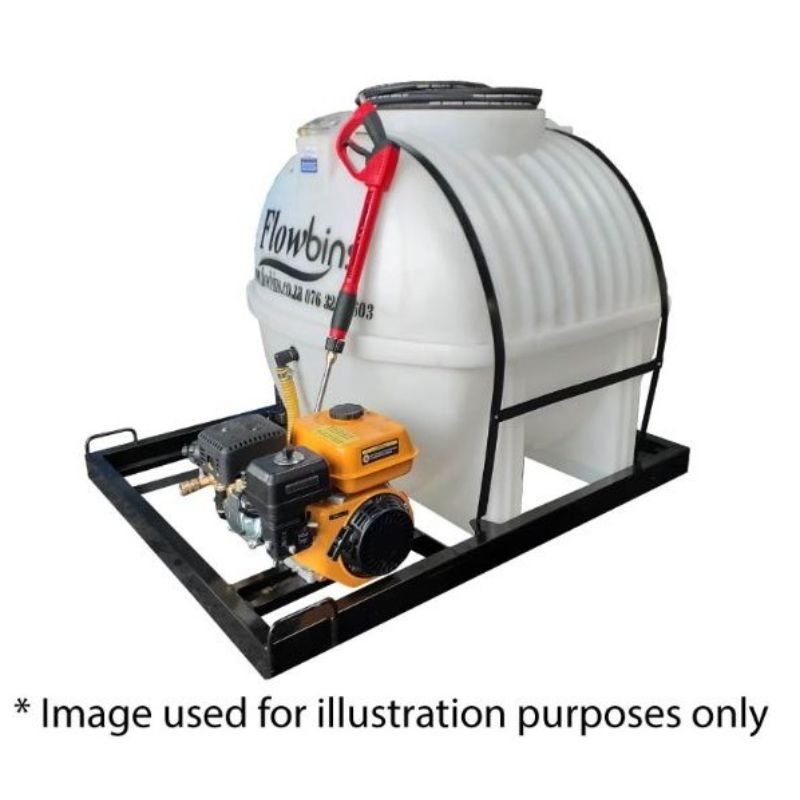 650l Mobile High Pressure Washer 13hp-Petrol-248bar