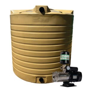 15 000l Water tank and 0.75 kw Intelli VSD Booster pump