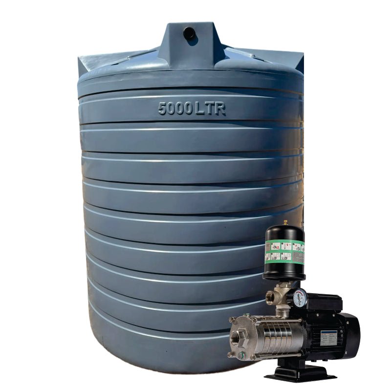 5000l Water tank and 1.5 kw Intelli VSD Booster pump