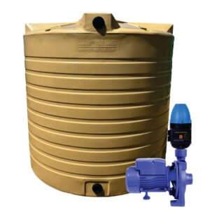 15 000l Water tank and 0.55kw Monoblock Water Pump & Controller