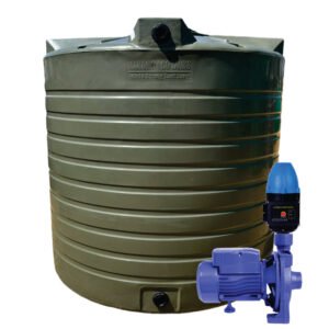 10 000l Water tank and 0.75kw Monoblock Water Pump & Controller