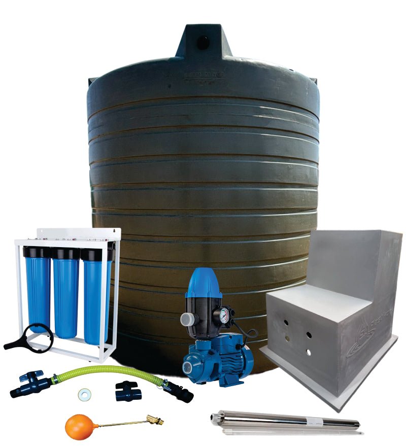 Water tank Combo Full House: 5000l Water tank & 0.37kw Peripheral Water Pump