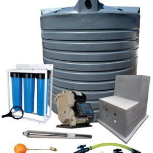 Water tank Combo Full House: 5000l Water tank & VSP 1.5KW Booster Pump System (with VSD)