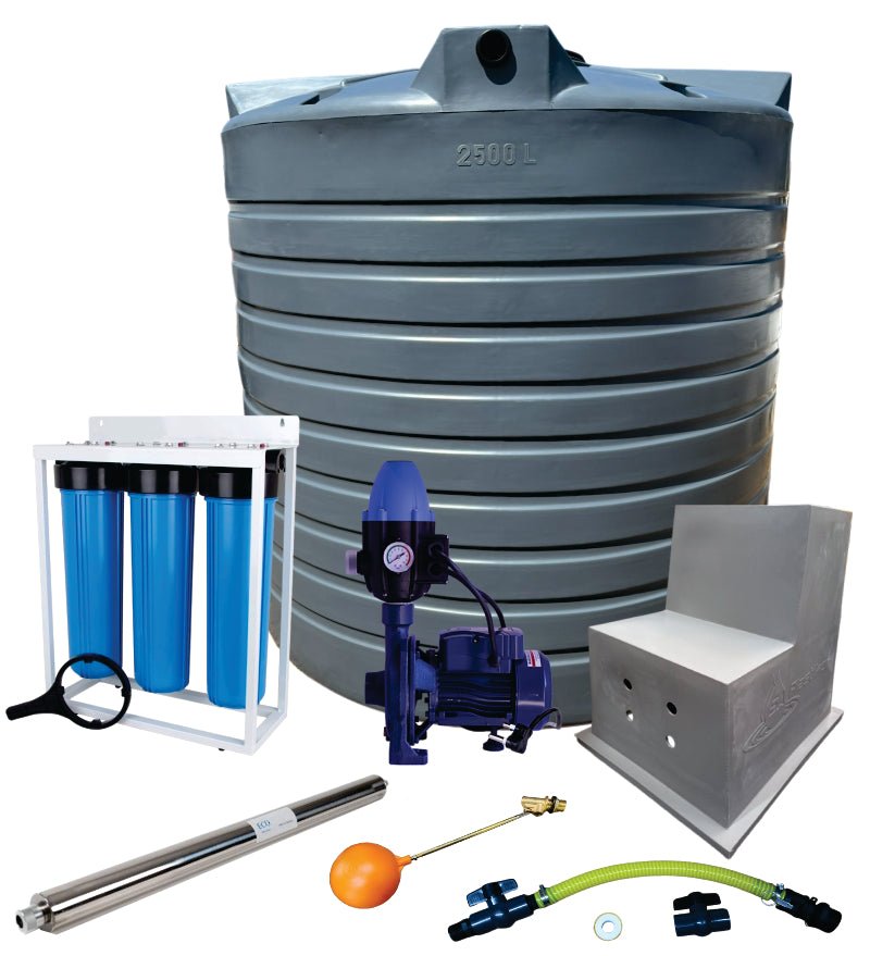 Water tank Combo Full House: 10 000l Water tank & 1.1kw Monoblock Water Pump kit