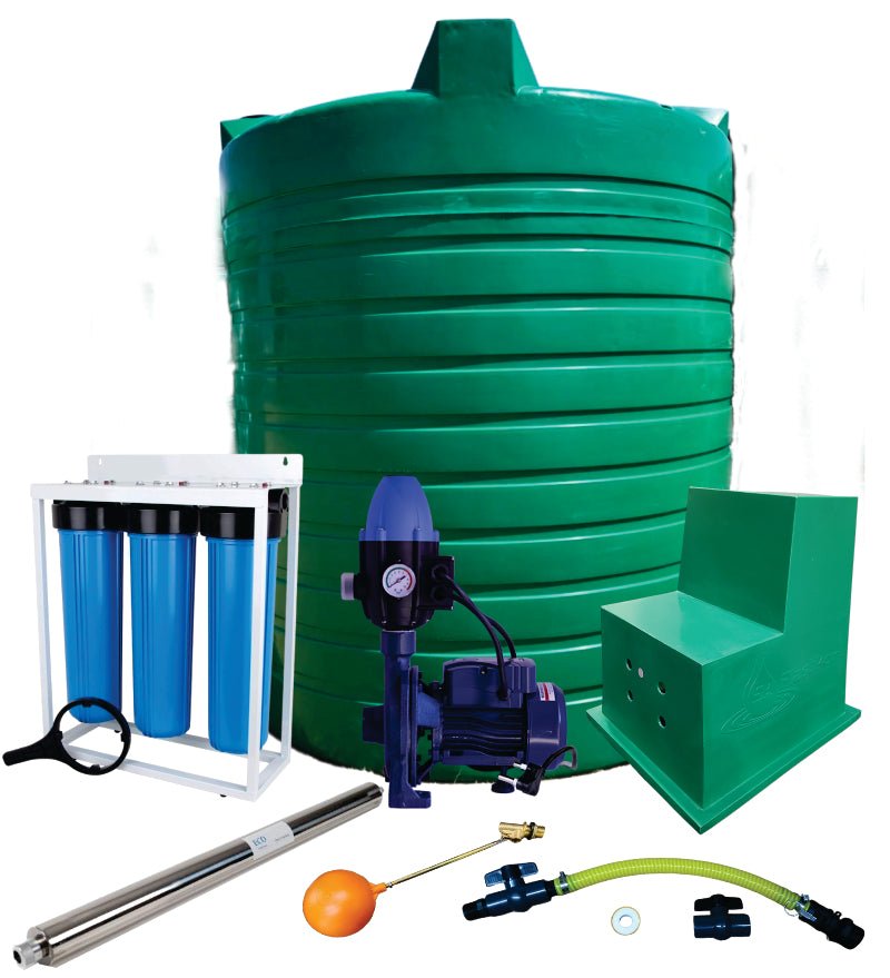 Water tank Combo Full House: 15 000l Water tank & 0.55kw Flowpump Monoblock Water Pump