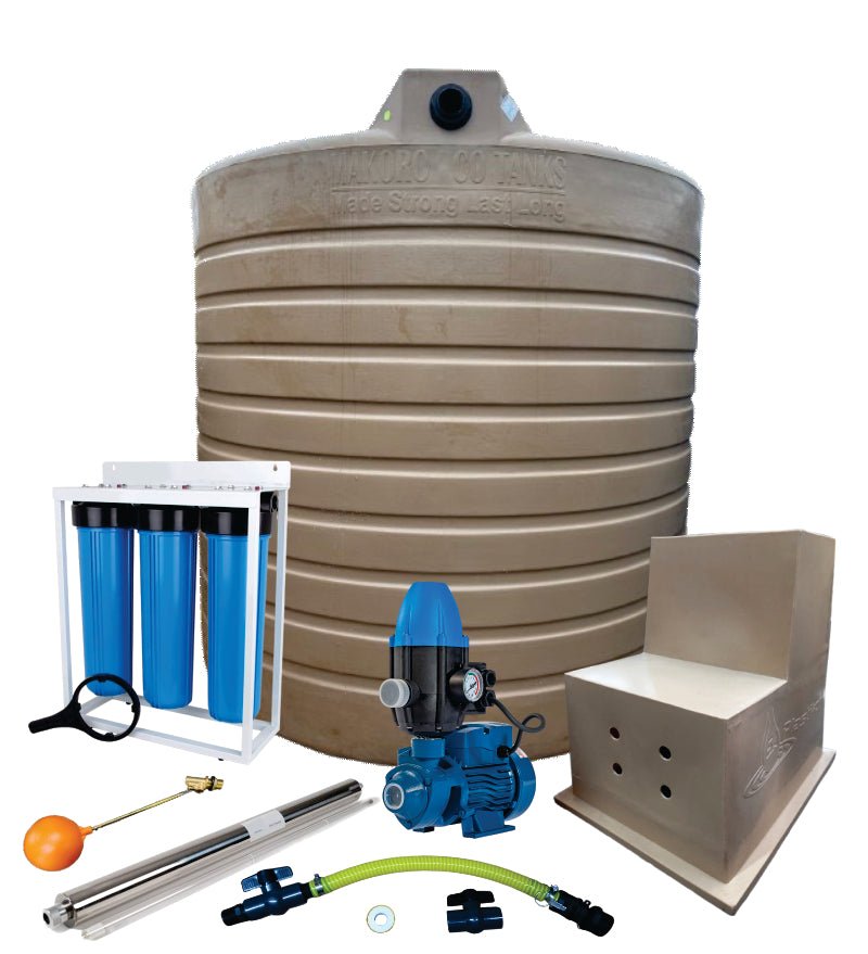 Water tank Combo Full House: 15 000l Water tank & 0.37kw Peripheral Water Pump