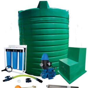 Water tank Combo Full House: 10 000l Water tank & 0.37kw Peripheral Water Pump
