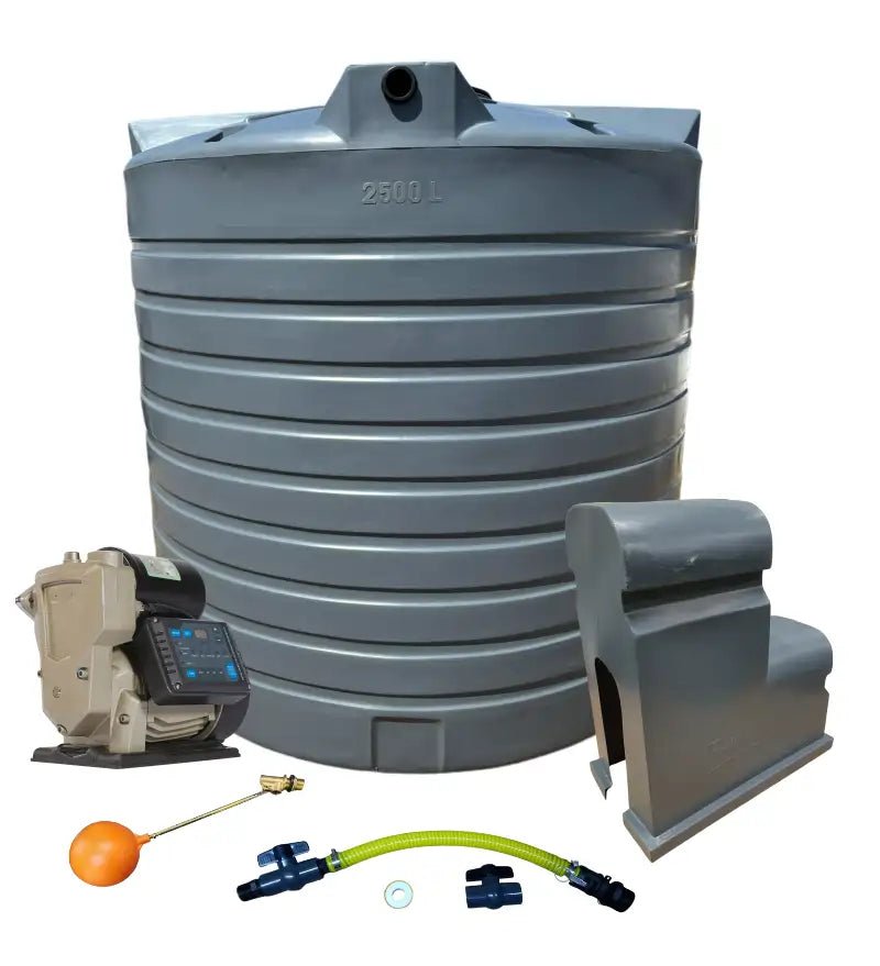 Water tank Combo Executive: 2500l Water tank & VSP 1.5KW Booster Pump System (with VSD)