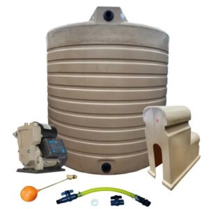 Water tank Combo Executive: 5000l Water tank & VSP 1.5KW Booster Pump System (with VSD)
