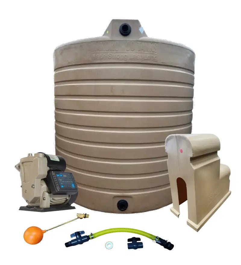 Water tank Combo Executive: 15 000l Water tank & VSP 1.5KW Booster Pump System (with VSD)