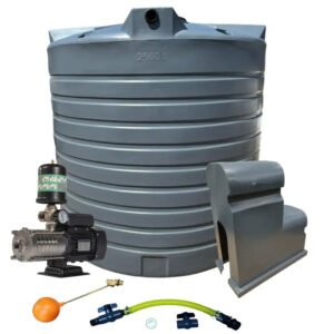 Water tank Combo Executive: 15 000l Water tank and 0.75kw Intelli VSD Booster pump