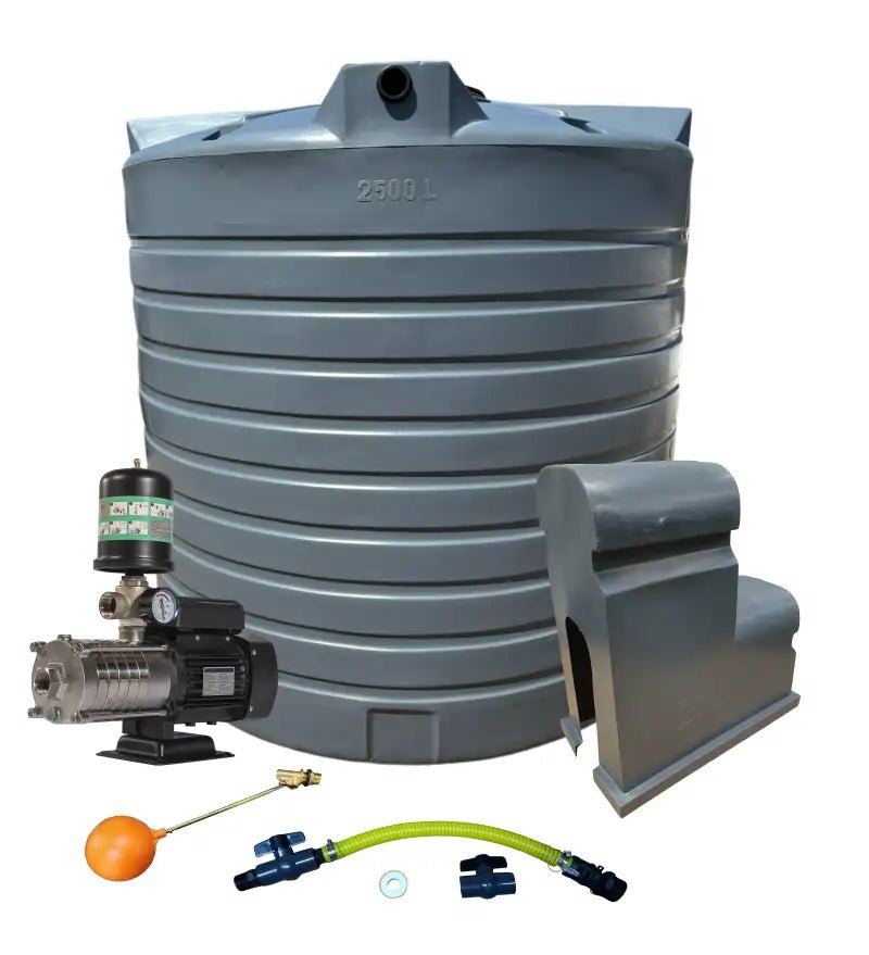 Water tank Combo Executive: 15 000l Water tank and 1.5kw Intelli VSD Booster pump