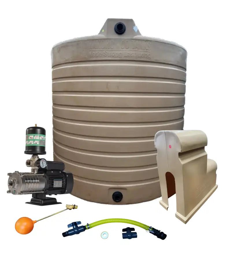 Water tank Combo Executive: 2500l Water tank and 0.75kw Intelli VSD Booster pump