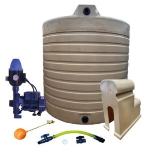 Water tank Combo Executive: 10 000l Water tank & 0.75kw Monoblock Water Pump kit