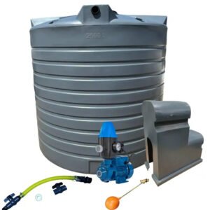 Water tank Combo Executive: 2500l Water tank & 0.75kw Peripheral Water Pump