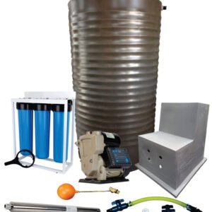 Water tank Combo Full House: 1200l Slim tank & VSP 1.5KW Booster Pump System (with VSD)