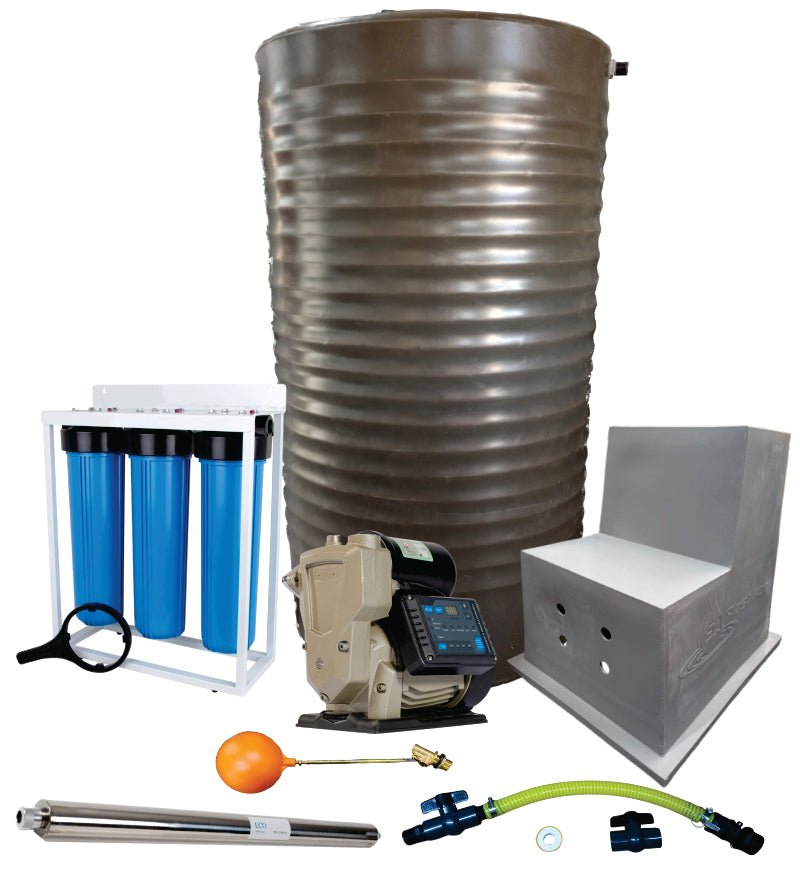 Water tank Combo Full House: 1000l Slim tank & VSP 1.5KW Booster Pump System (with VSD)