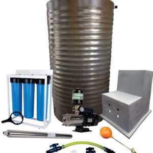 Water tank Combo Full House: 1200l Water tank & 0.75kw Intelli VSD Booster pump