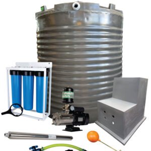 Water tank Combo Full House: 2200l Water tank & 1.5kw Intelli VSD Booster pump