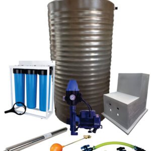 Water tank Combo Full House: 1000l slim tank & 1.1kw Monoblock Water Pump kit