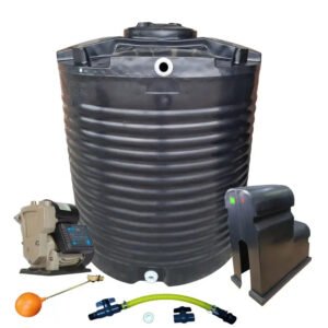 Water tank Combo Executive: 2200l Water tank & VSP 1.5KW Booster Pump System (with VSD)