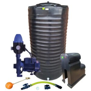 Water tank Combo Executive: 1000l slim tank & 0.75kw Monoblock Water Pump kit