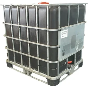 As new 1000l Flowbin tank black (C185B) Chemical grade for sale in South Africa - SME Warehousing Solutions