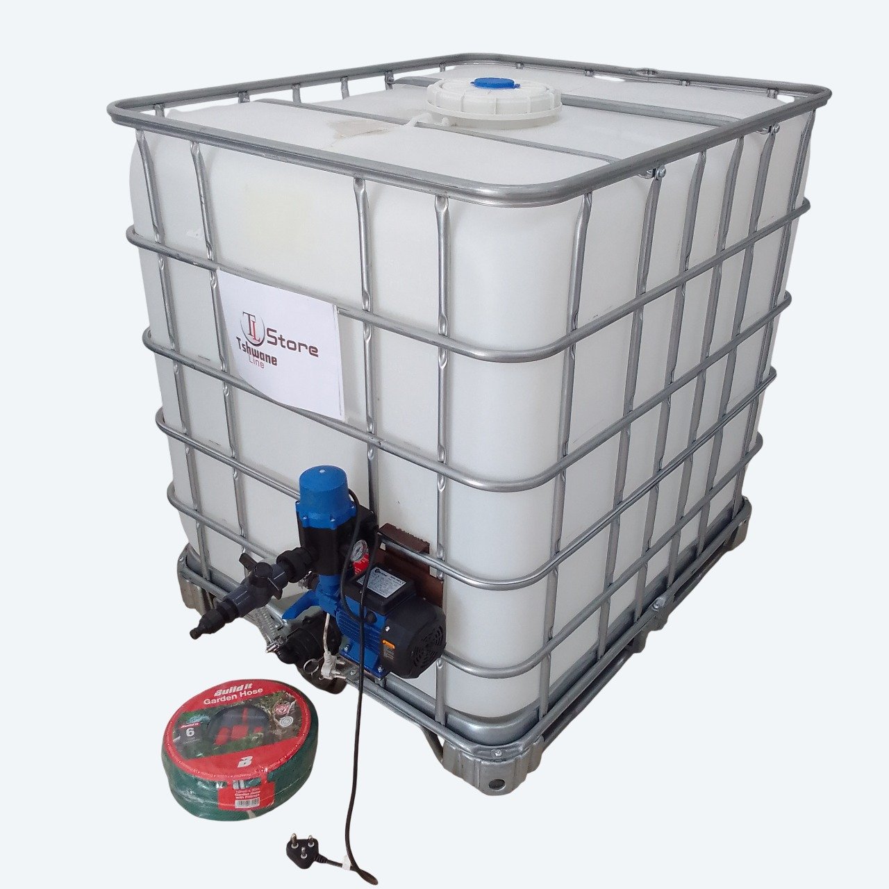 IBC Tank with Water Pump for sale in South Africa - SME Warehousing Solutions