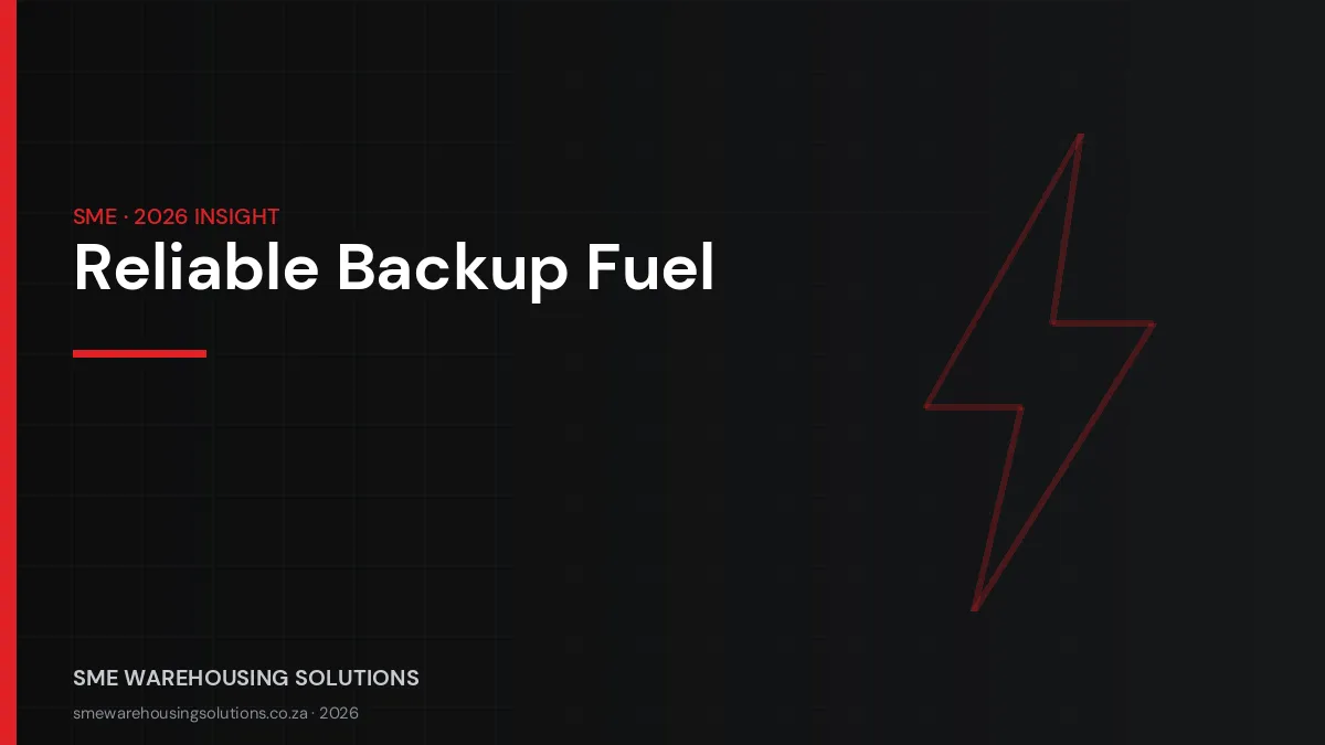 South Africa load-shedding recovery 2026 and diesel backup planning for businesses