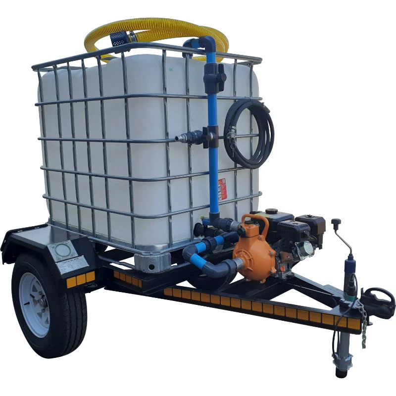 1000l Water Bowser trailer 7bar-1-outlet Flowbin unbraked for sale in South Africa - SME Warehousing Solution