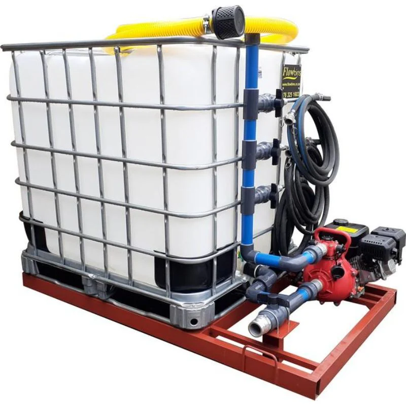 1000l Water Bowser 9.5bar-3-outlet Flowbin bakkie unit for sale in South Africa - SME Warehousing Solutions