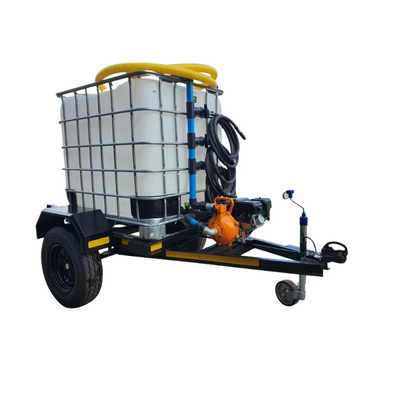 1000l Water Bowser trailer 7bar-3-outlet Flowbin unbraked for sale in South Africa - SME Warehousing Solution